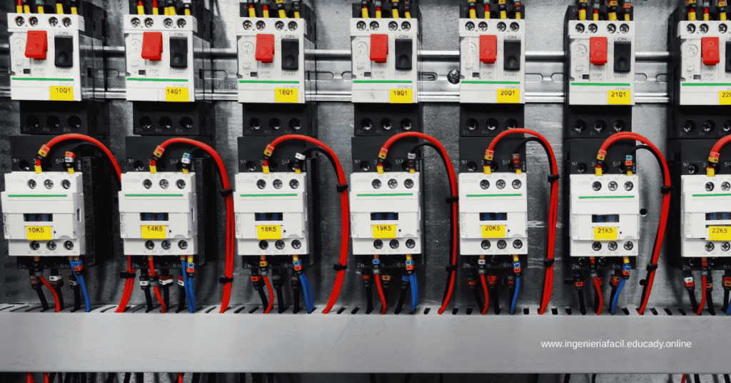 Tablero eléctrico con guardamotores contactores trifásicos