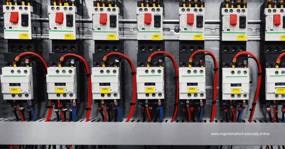 Tablero eléctrico con guardamotores contactores trifásicos