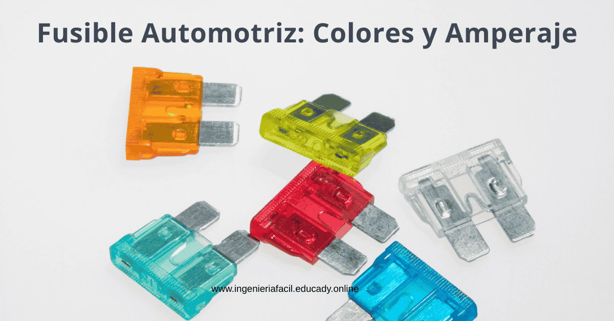 Fusible automotriz de diferente amperaje