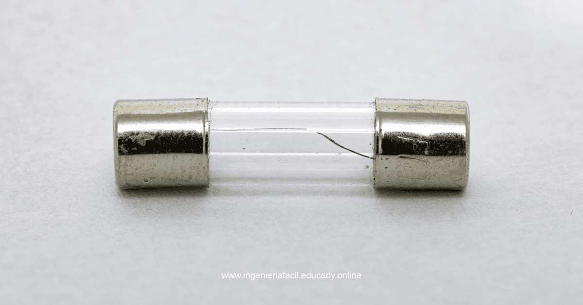 fusible de vidrio dañado