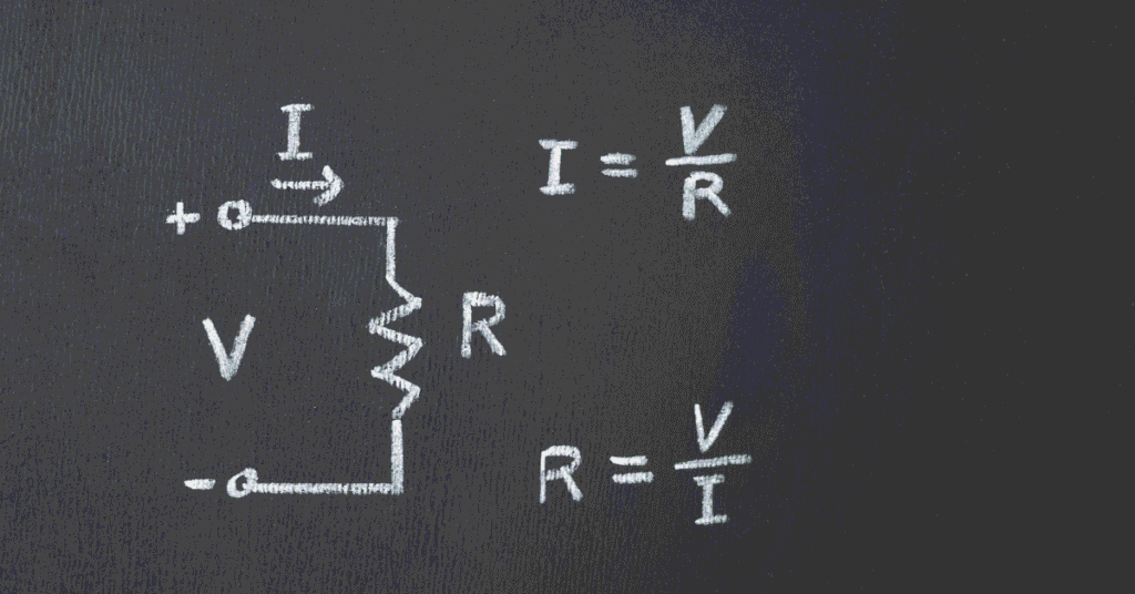 Formula de la ley de ohm