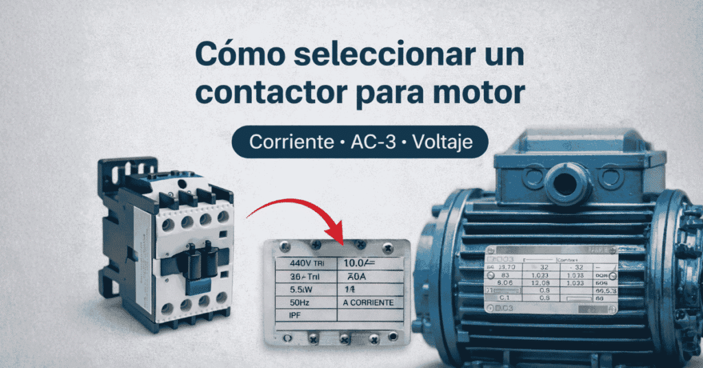 contactor industrial para motor trifásico selección