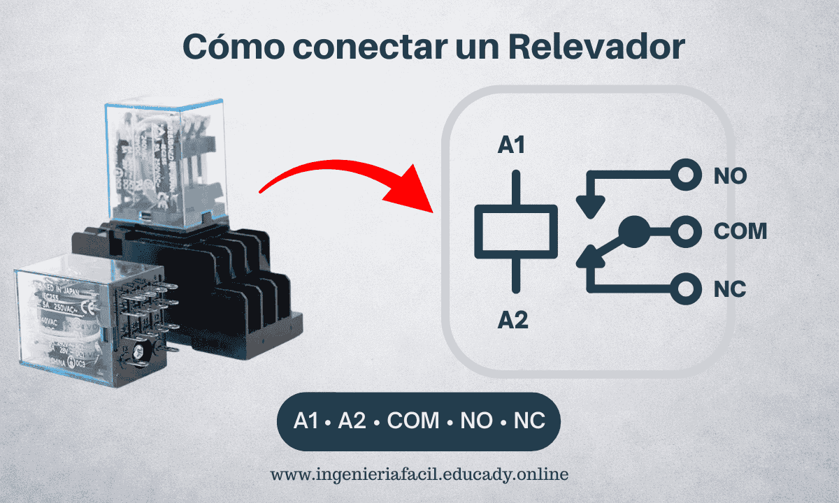 como conectar un relevador paso a paso