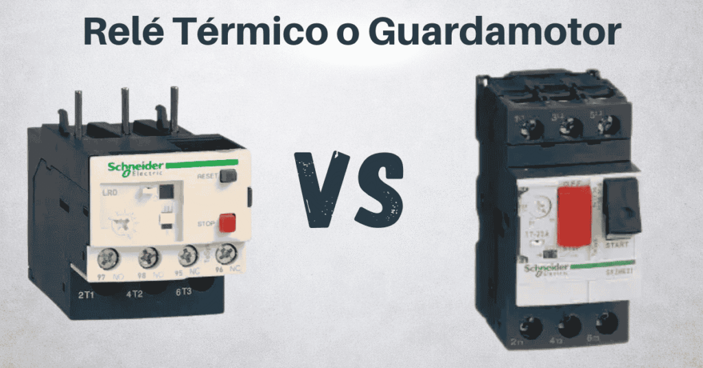 diferencias entre relé térmico y guardamotor