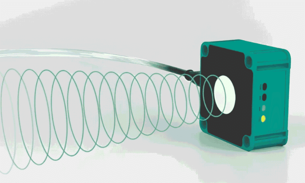funcionamiento de sensor ultrasónico industrial